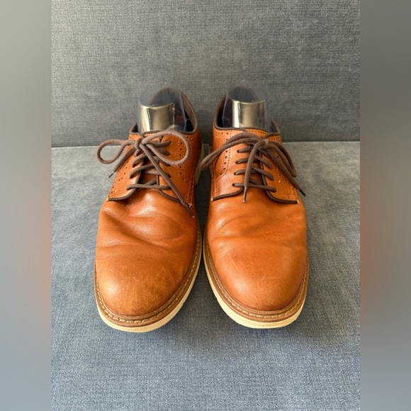 Cole Haan Men’s Go To Plain Toe Brown Leather Lace Up Oxfords 11M Dressy Career - Picture 2 of 8